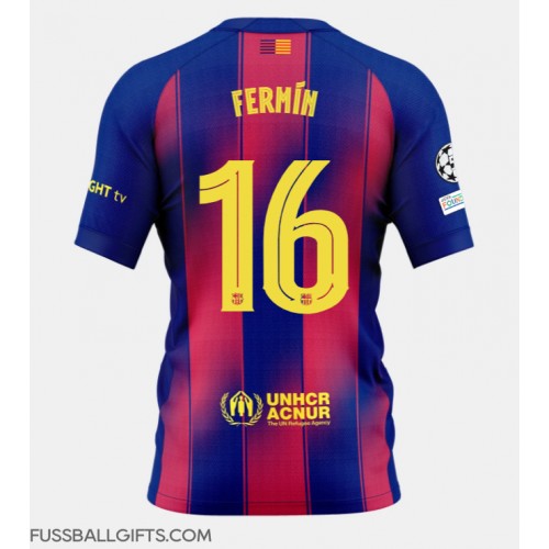 Barcelona Fermin Lopez #16 Fußballbekleidung Heimtrikot 2025-26 Kurzarm